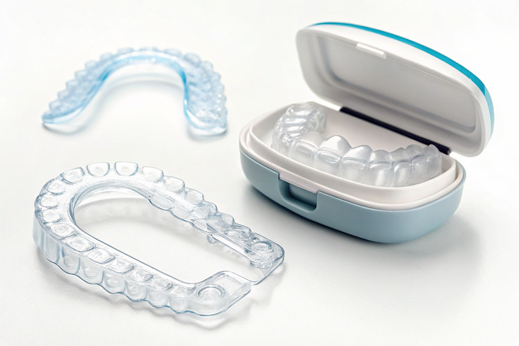 a photo of different types of dental retainers 