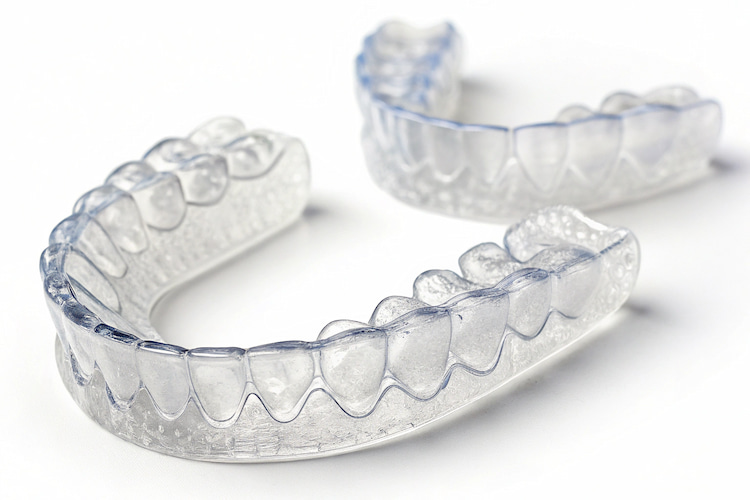 two clean plastic retainers