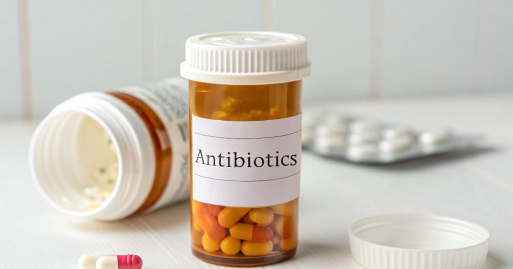 a photo showing antibiotics after tooth extraction for smoother recovery