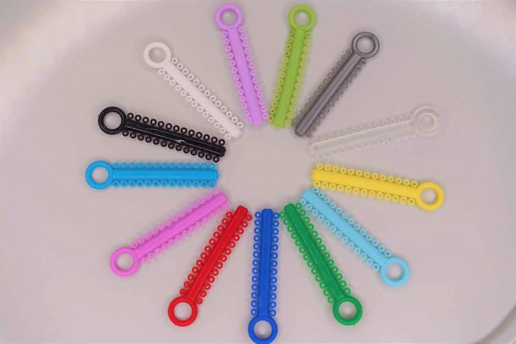 a photo showing how to choose the best colors for braces using braces color wheel