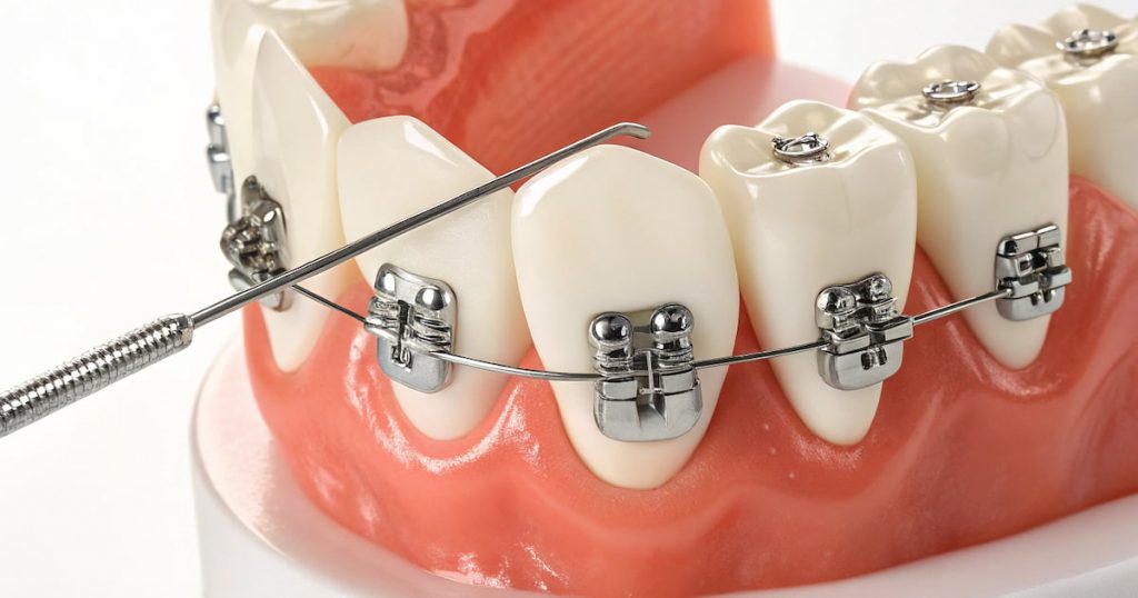 a photo showing dental braces and dental insurances coverage for braces