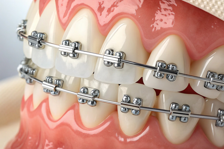 a photo showing dental braces 