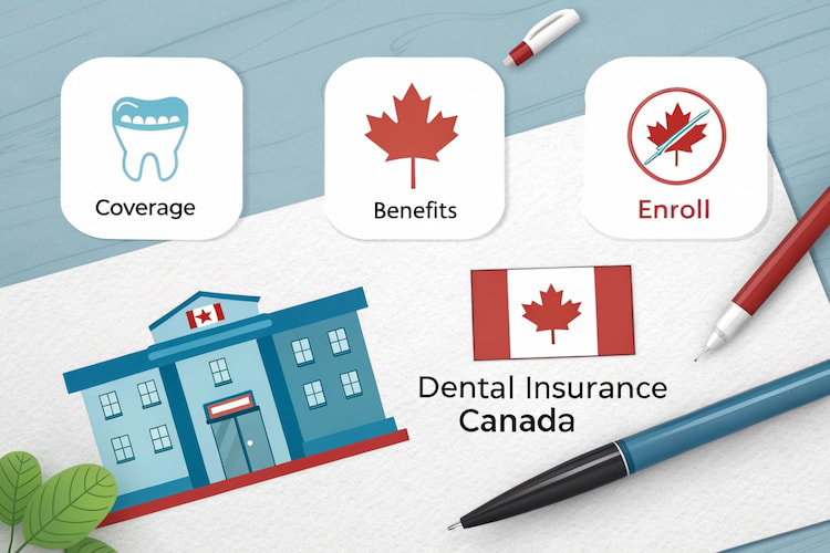 a photo showing different features of braces dental insurance in Canada 