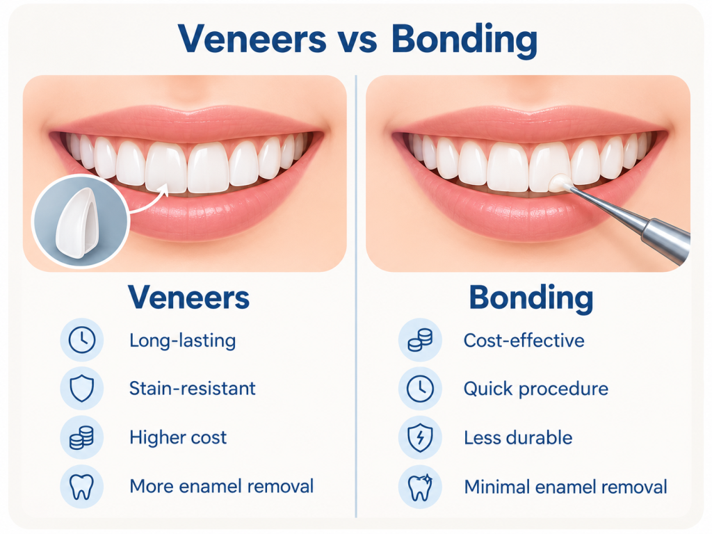 Bonding vs Veneers